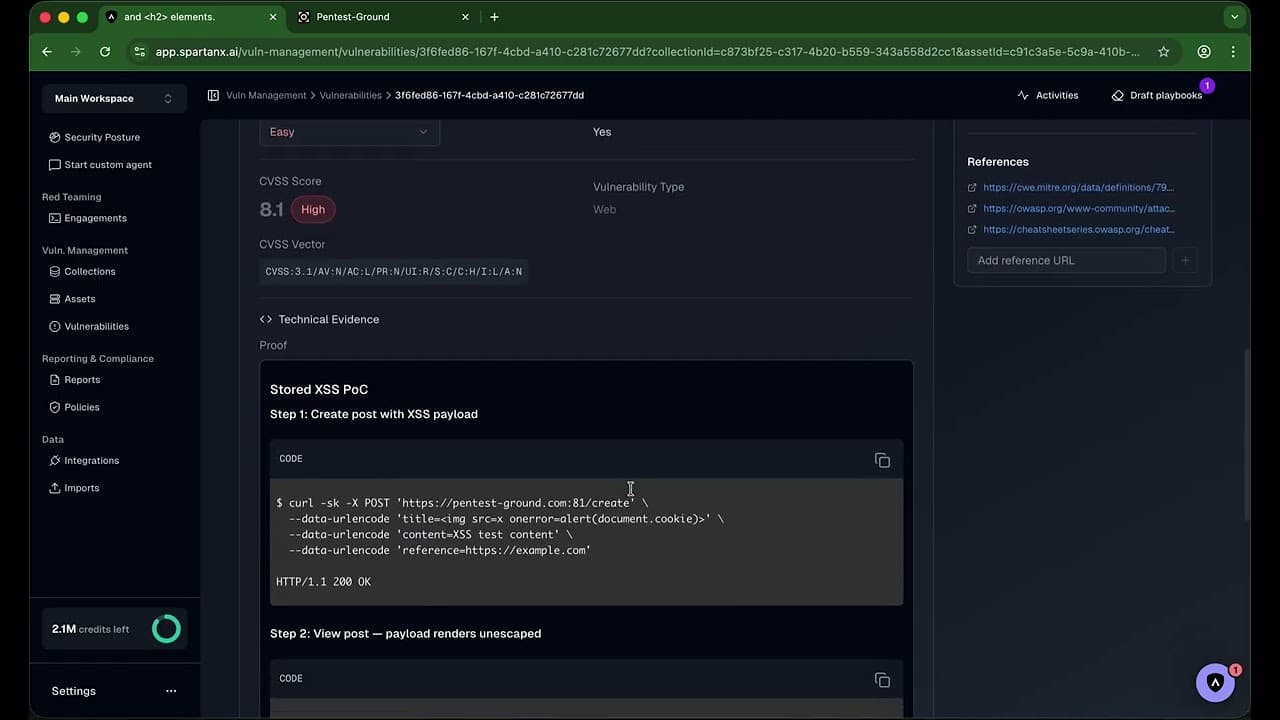 Evidence & Vulnerability Management