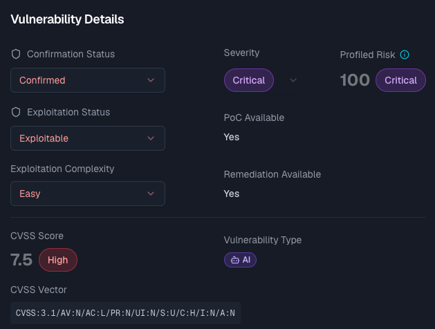 PESS prioritized scoring view